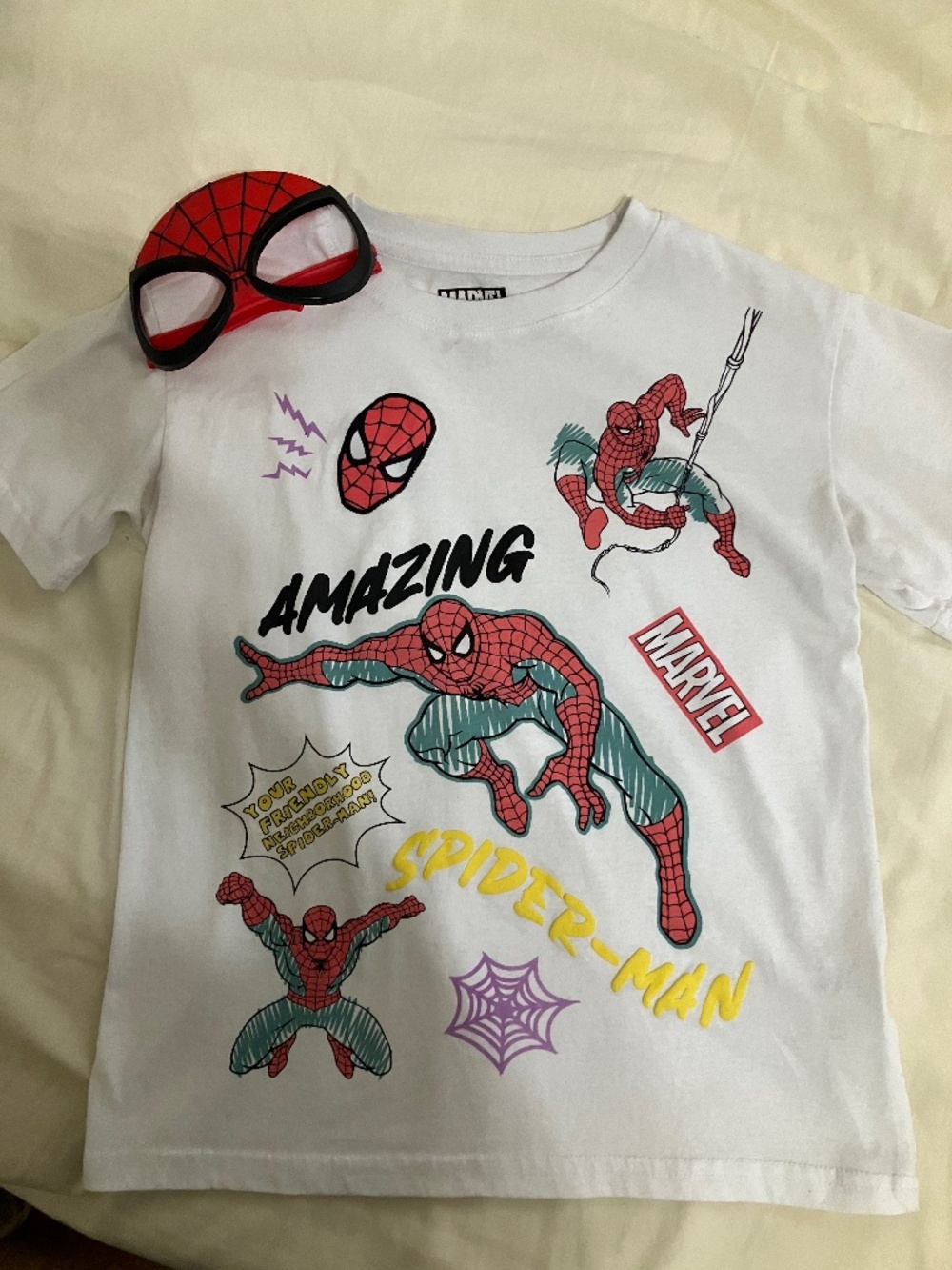 Spider-Man T-shirt and mask